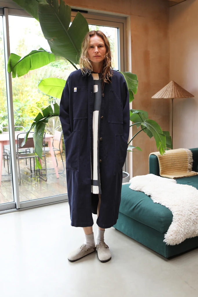 Emery Trench Coat (Navy) by L.F. Markey