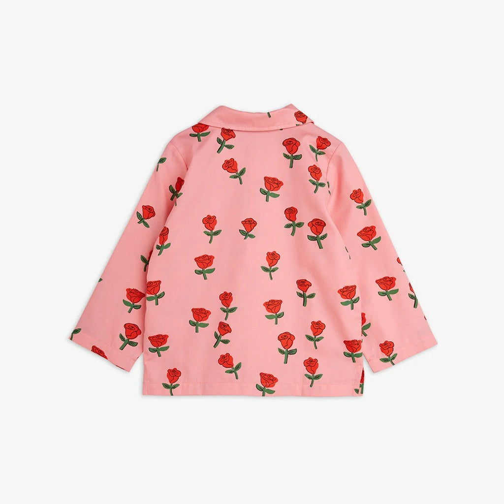 Roses Woven Long Sleeve Shirt by Mini Rodini