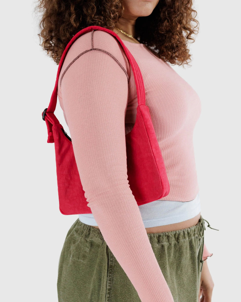 Mini Nylon Shoulder Bag (Candy Apple) by Baggu