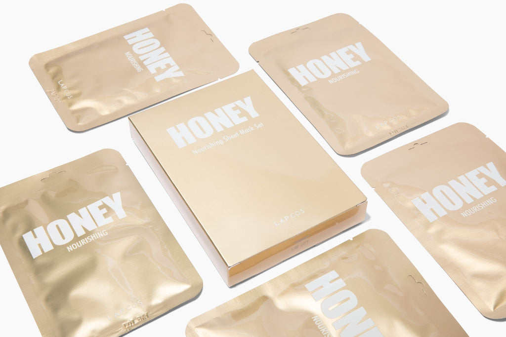 5-Pack Sheet Face Mask (Honey) by LAPCOS