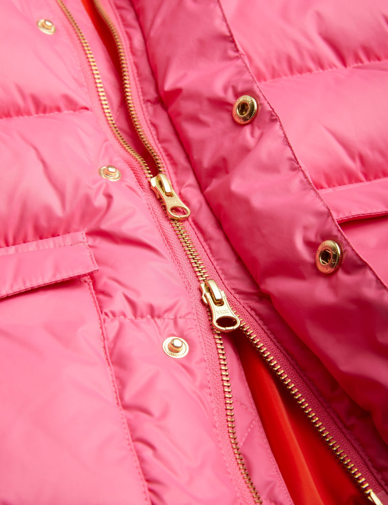 Heavy Hooded Puffer Jacket (Pink) by Mini Rodini