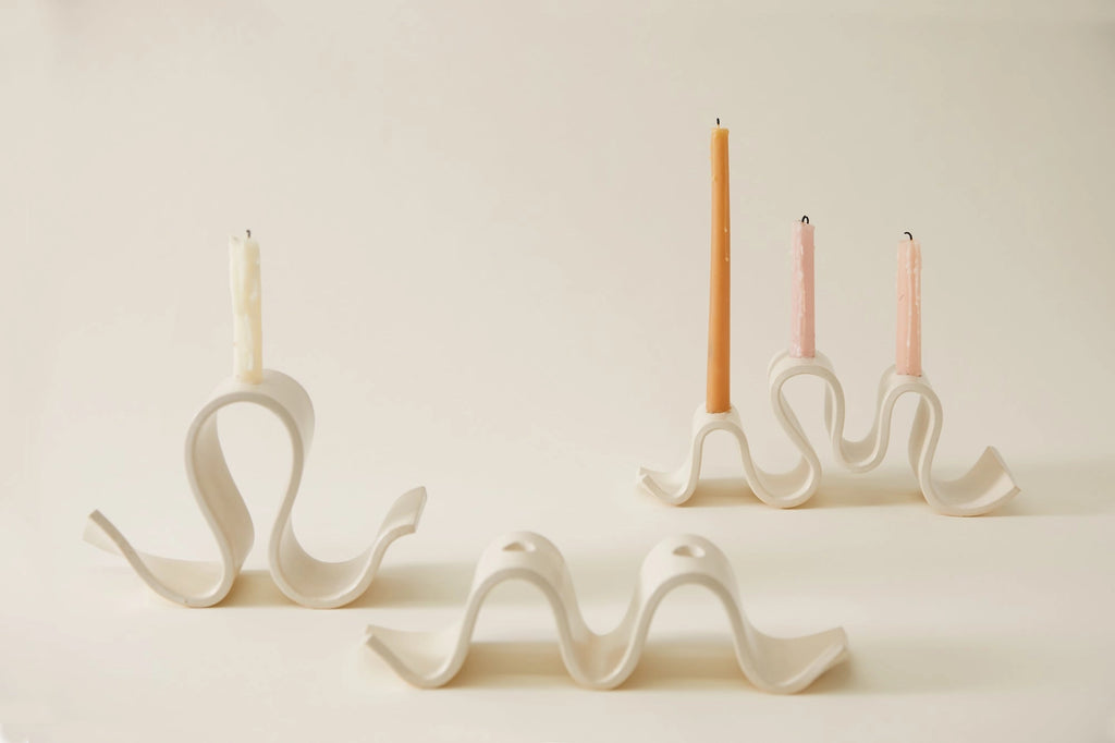 Wyat Candelabra (Cream) by Virginia Sin