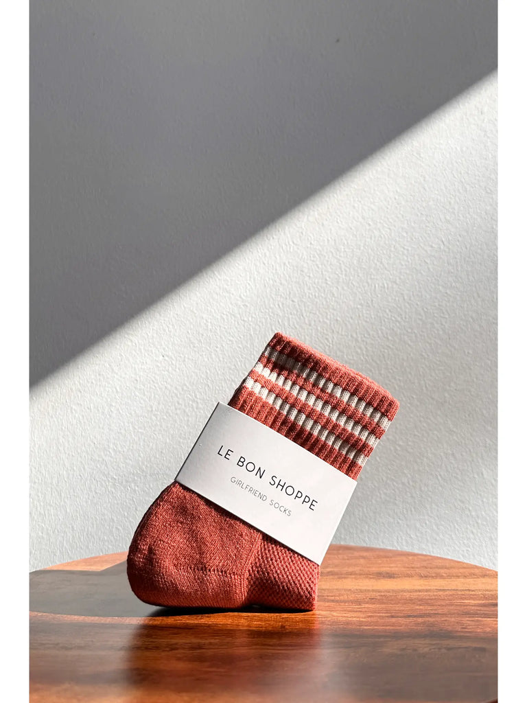 Girlfriend Socks (Terracotta) by Le Bon Shoppe