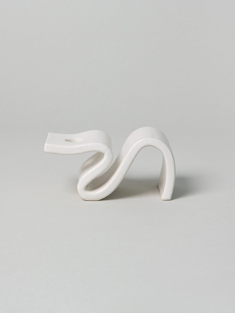 Wei Candlestick Holder (Cream) by Virginia Sin