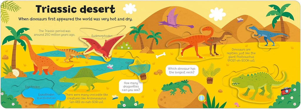 Let's Learn & Play!: Dinosaurs Board Book by Tinies Books