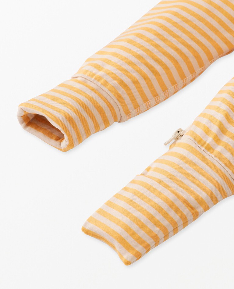 Baby Striped Zip Sleeper (Marigold) by Hanna Andersson