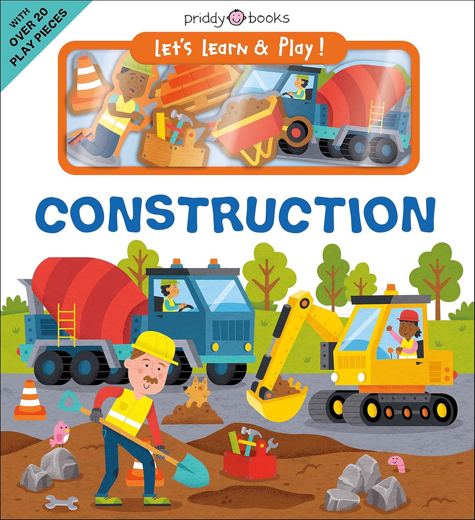 Let's Learn & Play! Construction (Board book) by Tinies Books