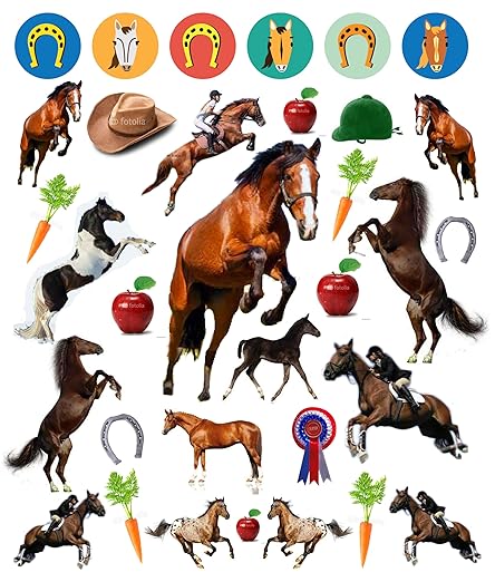 400 Reusable Stickers (Horses) by Tinies Books