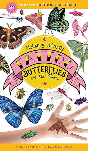 Fluttery, Friendly Tattoo (Butterflies) by Tinies Books