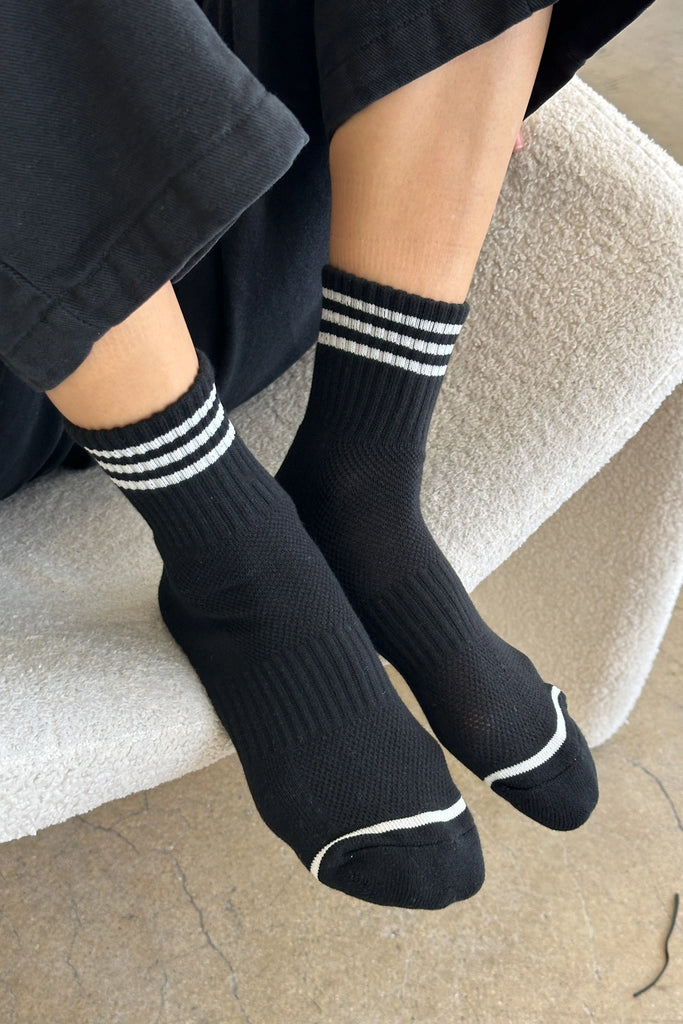 Girlfriend Socks (Black) by Le Bon Shoppe