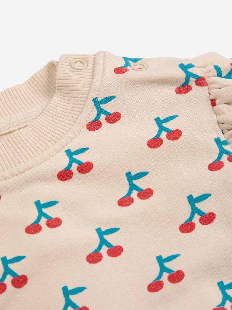 Cherry Ruffle Sweatshirt (Baby) by Bobo Choses