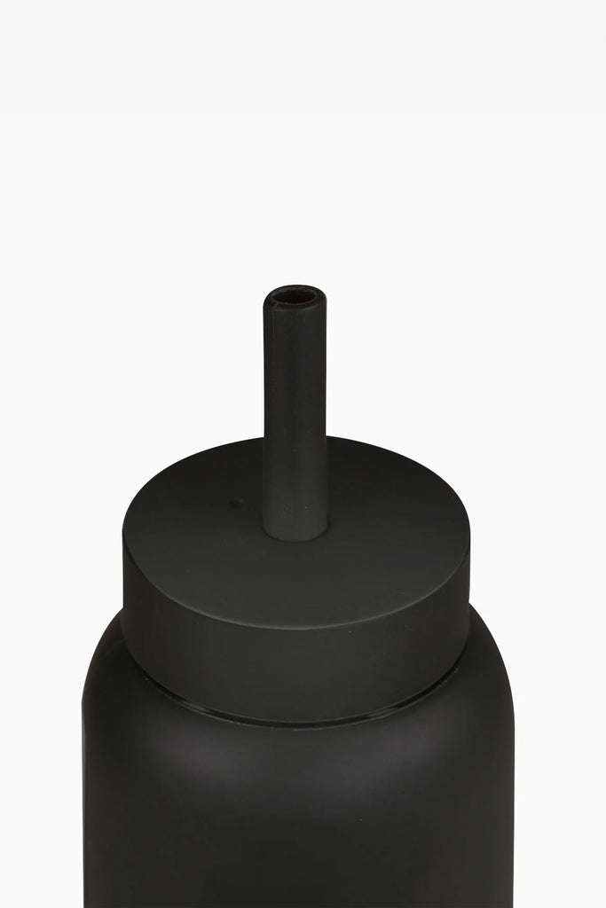 Mini Lounge Straw + Cap (Black) by Bink