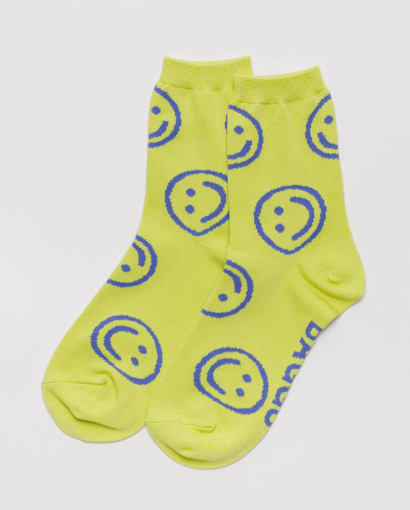 Crew Socks (Citron Happy) by Baggu