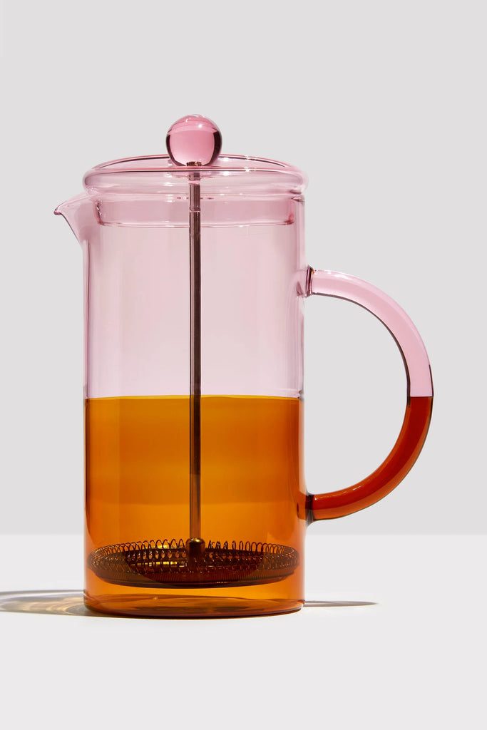 Two Tone French Press (Pink/Amber) by Yo Home