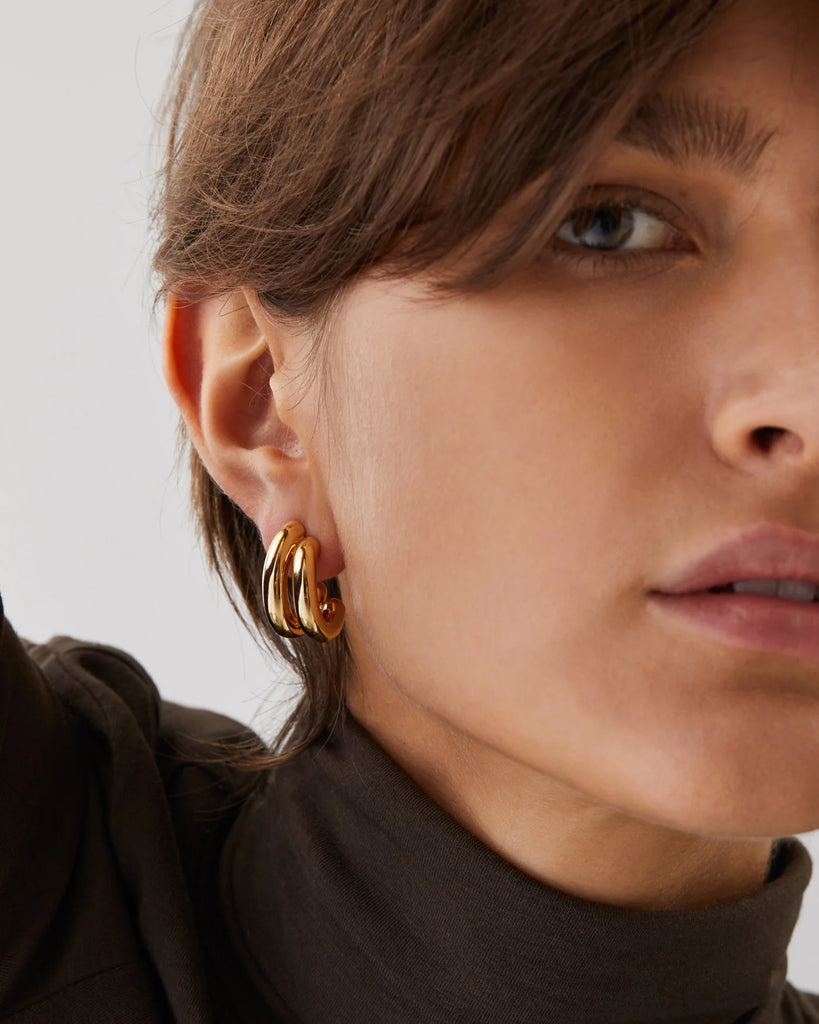 Florence Earrings (Gold) by Jenny Bird