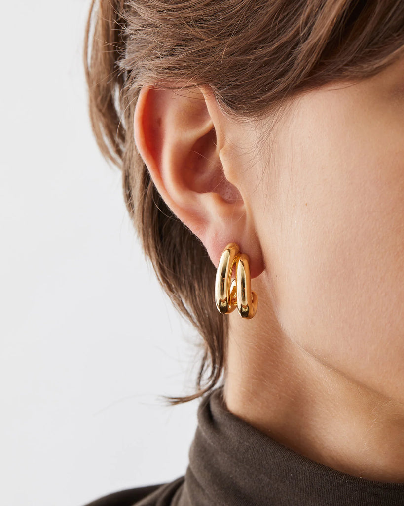 Florence Earrings (Gold) by Jenny Bird