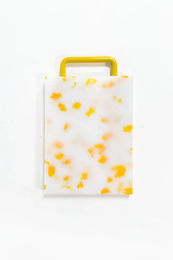 Mini Chopping Board (Yellow/White) by Fredericks and Mae