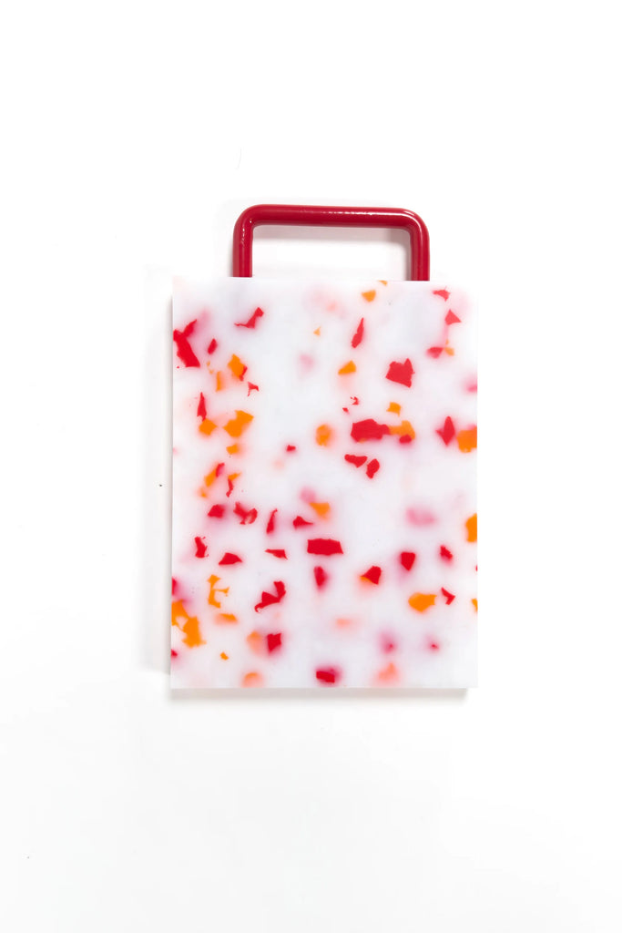 Mini Chopping Board (Red/White) by Fredericks and Mae