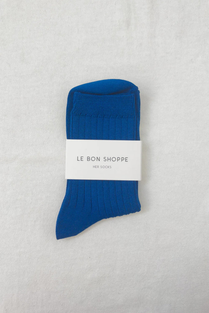 Her Socks (Cobalt) by Le Bon Shoppe