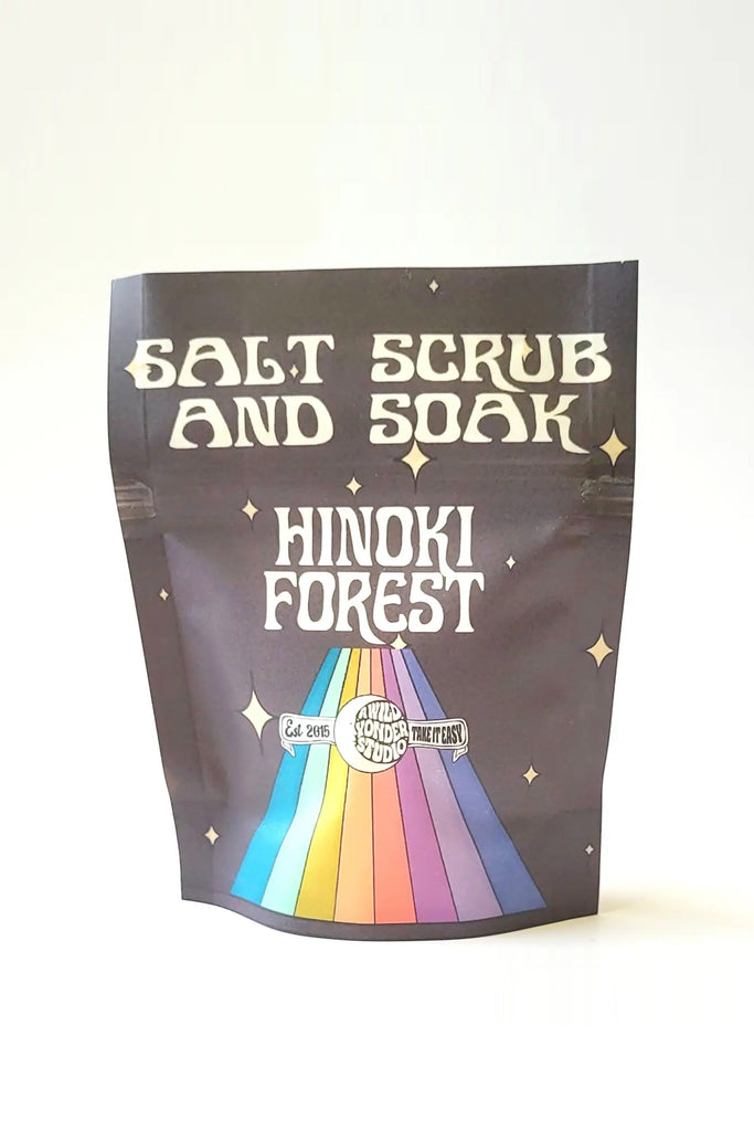 Hinoki Forest Bath Soak or Body Scrub Pouch by Wild Yonder Botanicals