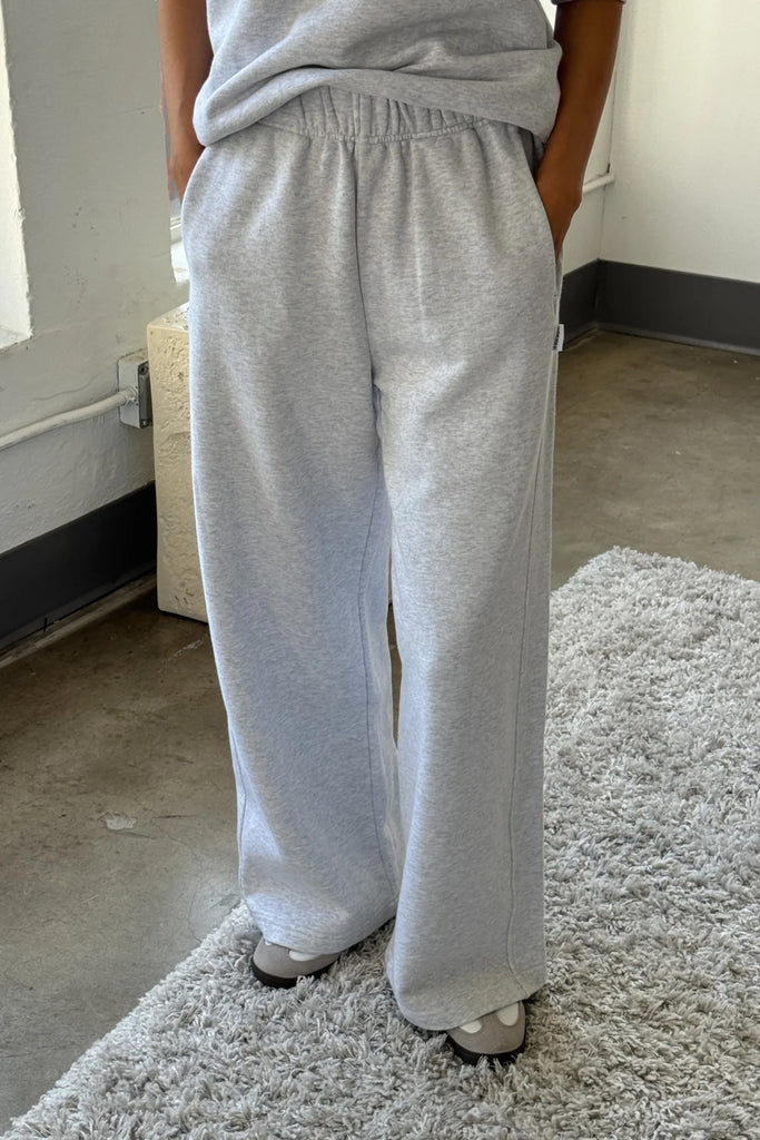 French Terry Breezy Pants (Icy Grey) by Le Bon Shoppe