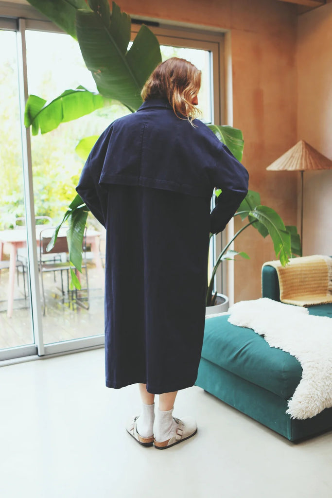 Emery Trench Coat (Navy) by L.F. Markey