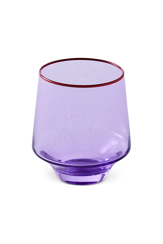 Color Block Tumbler Glass Set (Lilac) by Kip & Co