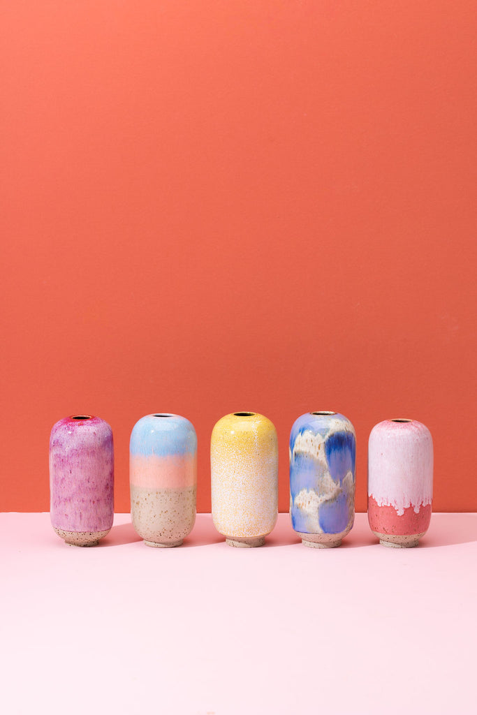 Mini Yuki Vase (Sugar Floss) by Studio Arhoj