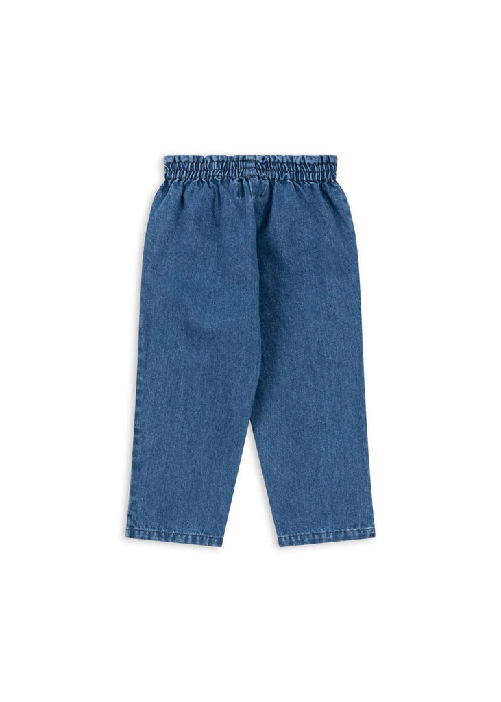 Denim Frill Pants (Blue Cherry) by Konges Slojd