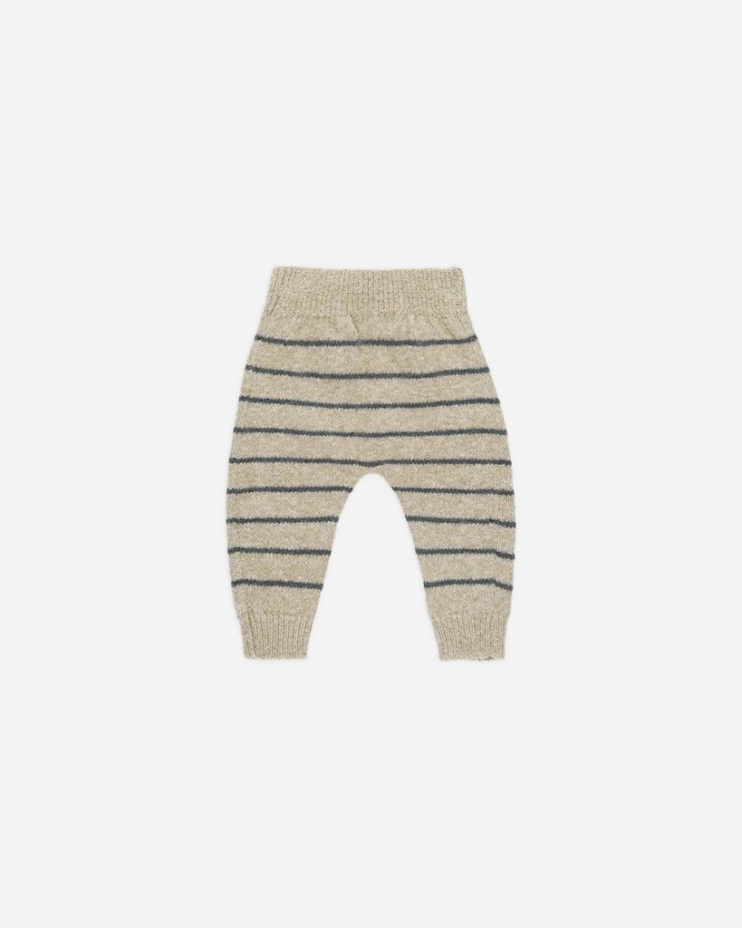 Knit Pant (Indigo Stripe) by Quincy Mae