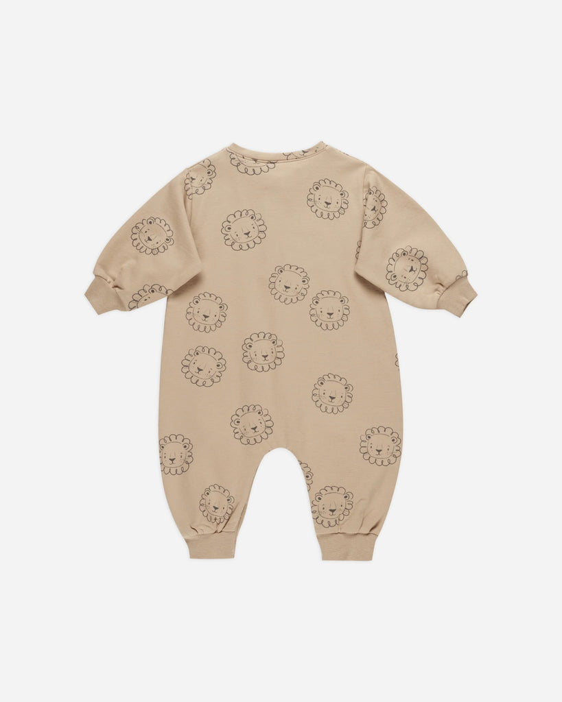 Relaxed Fleece Jumpsuit (Lions) by Quincy Mae