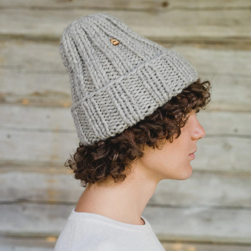 Muffi Beanie (Natural Light Grey) by MYSSY