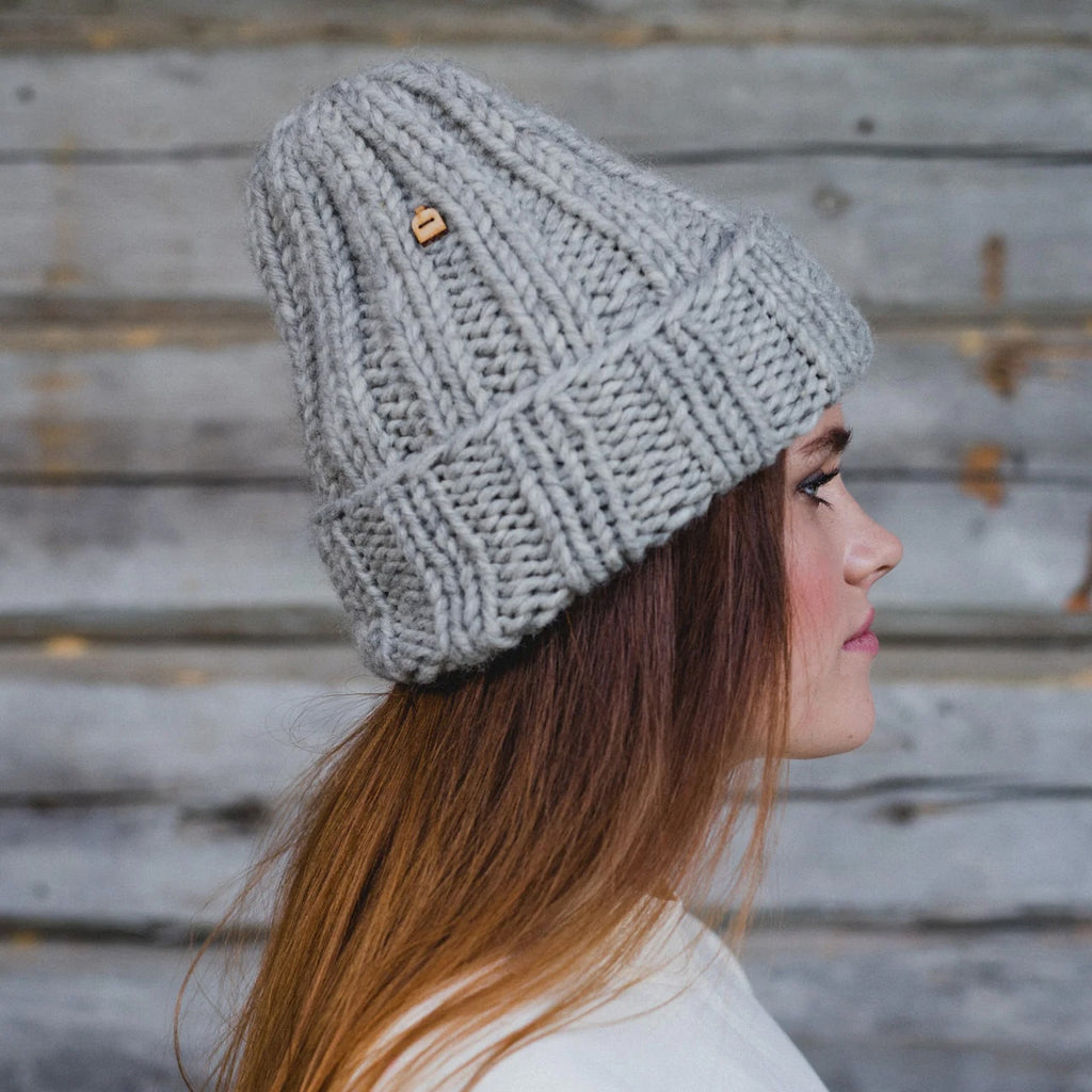 Muffi Beanie (Natural Light Grey) by MYSSY