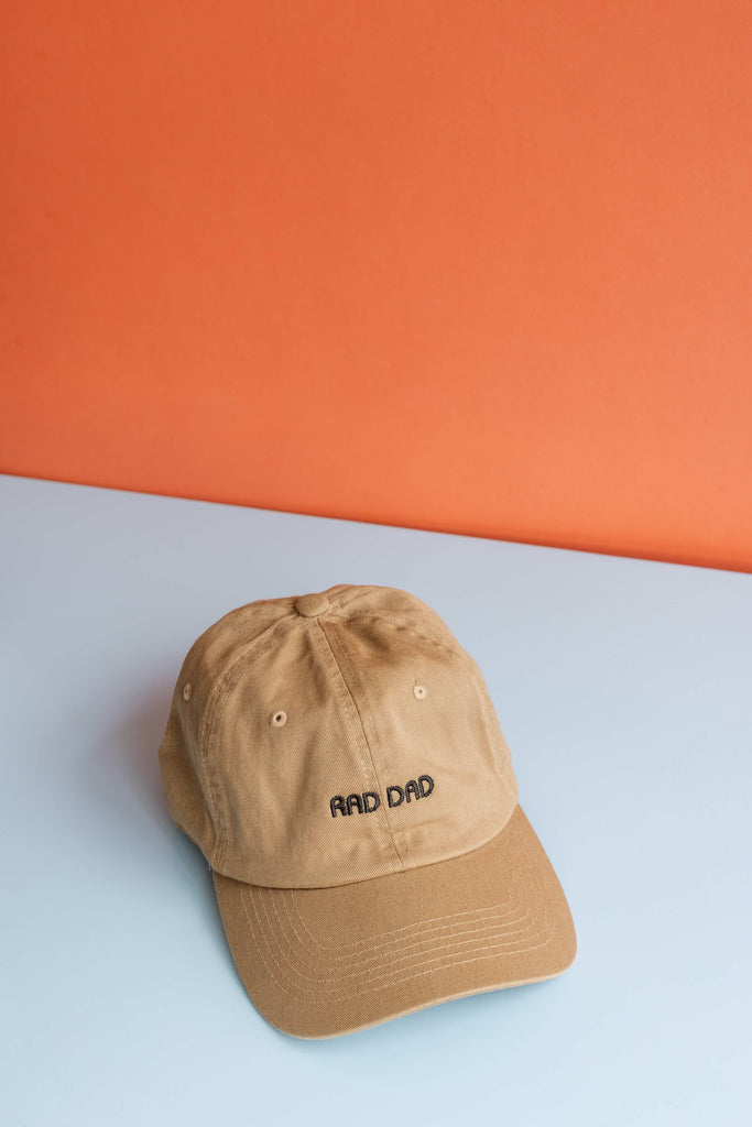 Rad Dad Cap (Black on Khaki) by Intentionally Blank