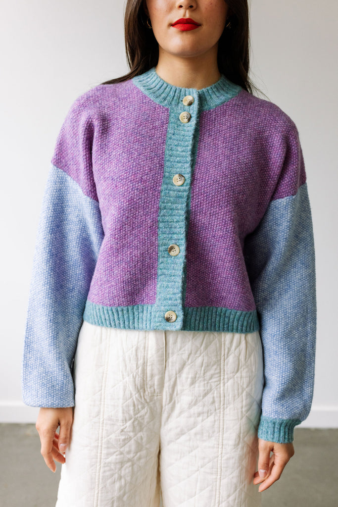 Color mixed Cardigan - Multicolor by Stella Nova