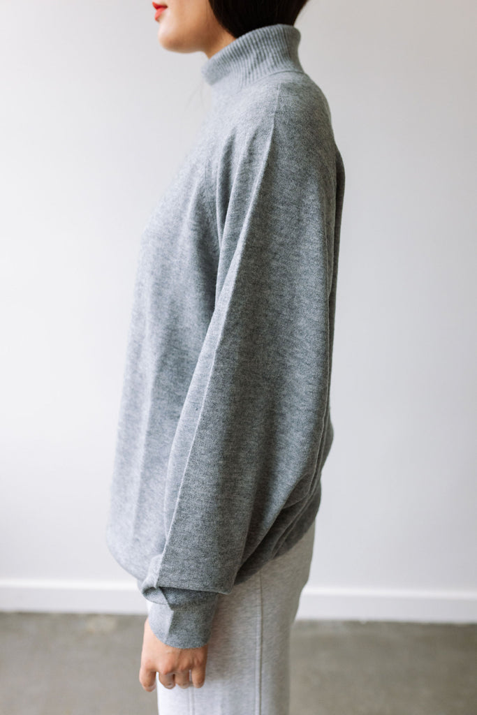 Merino Wool Sweater (Fog) by ottod'Ame