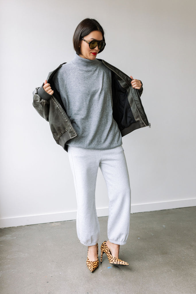 Merino Wool Sweater (Fog) by ottod'Ame