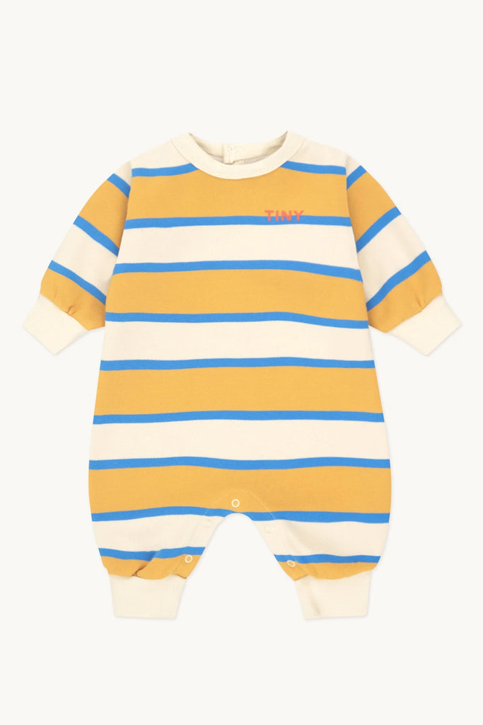 Stripes One-Piece (Vanilla/Mustard) by Tiny Cottons