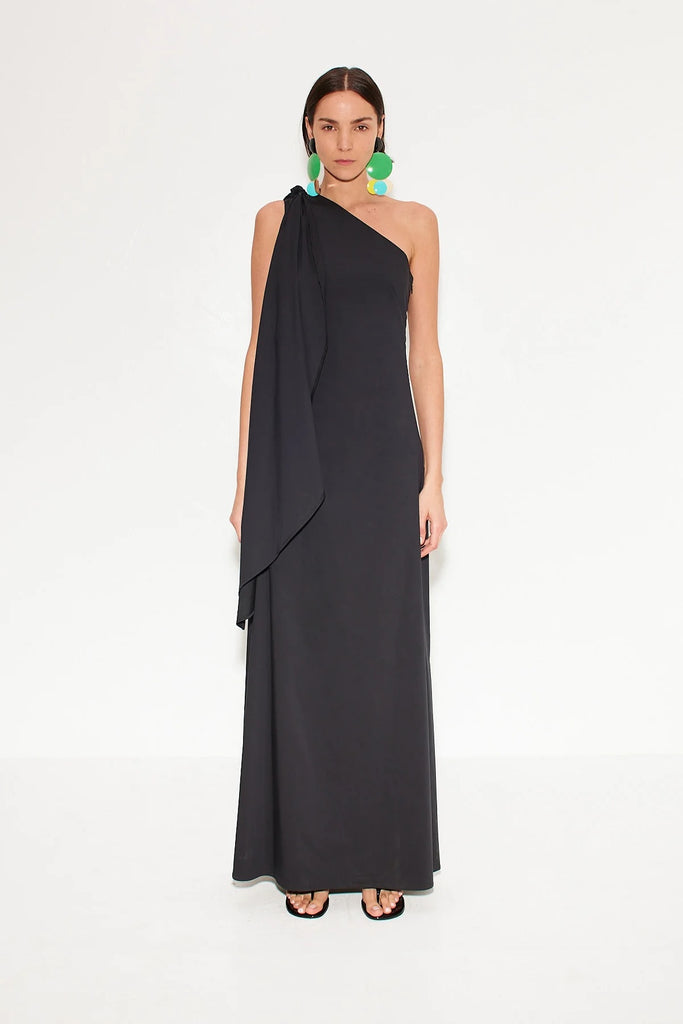 Dune Poplin Gown (Black) by Simon Miller