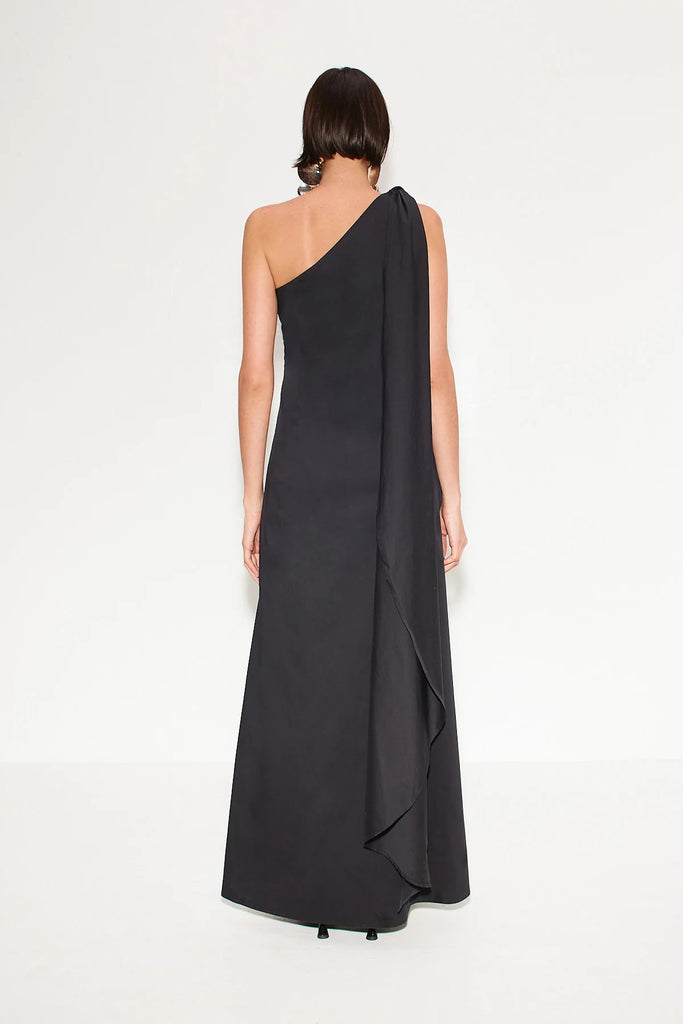 Dune Poplin Gown (Black) by Simon Miller