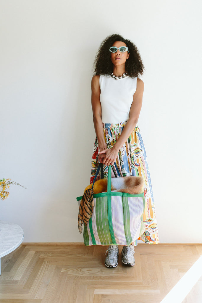 Isaac Skirt (Painted Paisley) by L.F. Markey