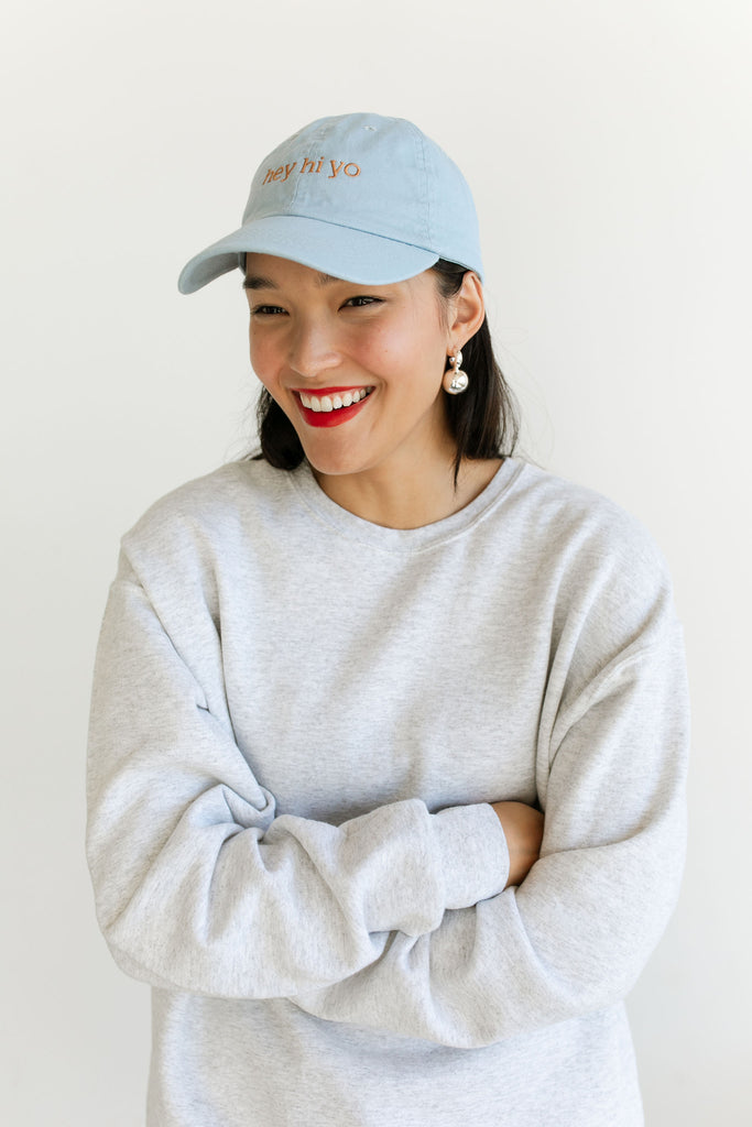 Hey Hi Yo Cap (Pale Blue) by Intentionally Blank