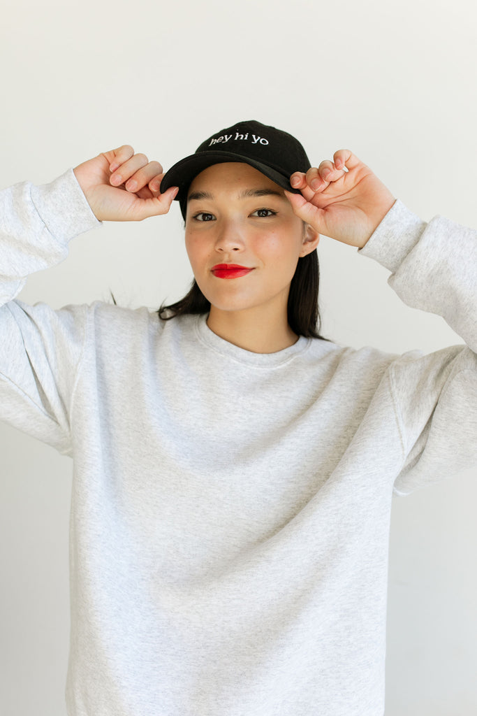 Hey Hi Yo Cap (Black) by Intentionally Blank