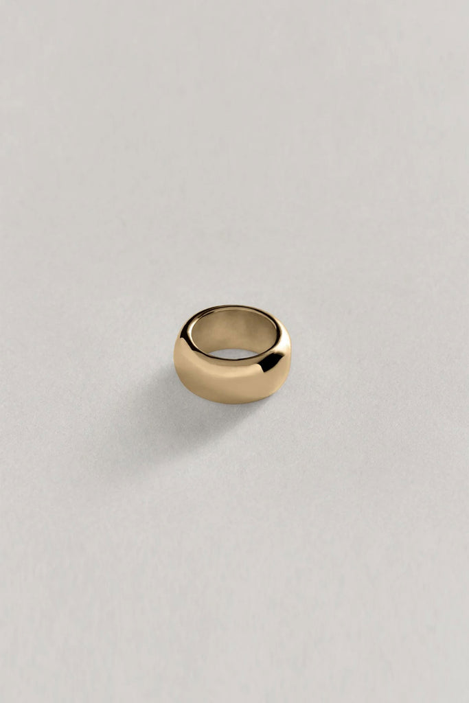 Cigar Band Ring (Gold) by Annika Inez