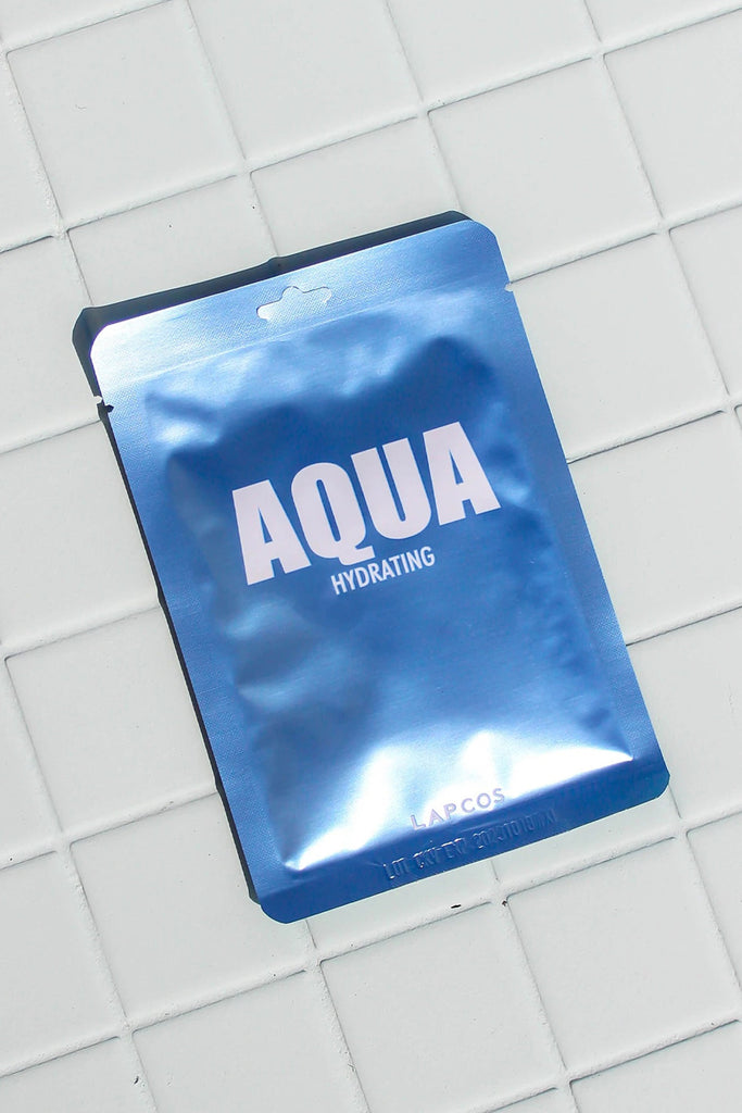 5-Piece Sheet Face Mask (Aqua) by LAPCOS