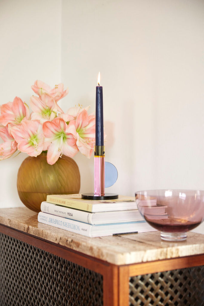 Astro Candlestick Holder (Pink) by Yo Home