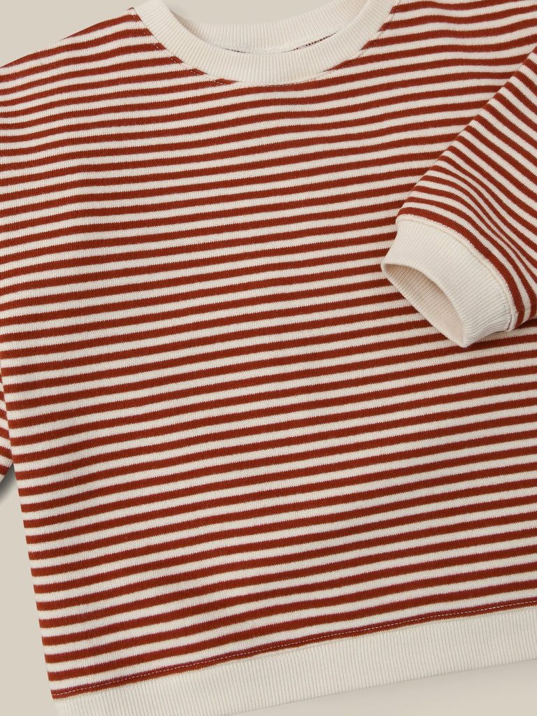 Stripes Sweatshirt (Paprika) by Organic Zoo