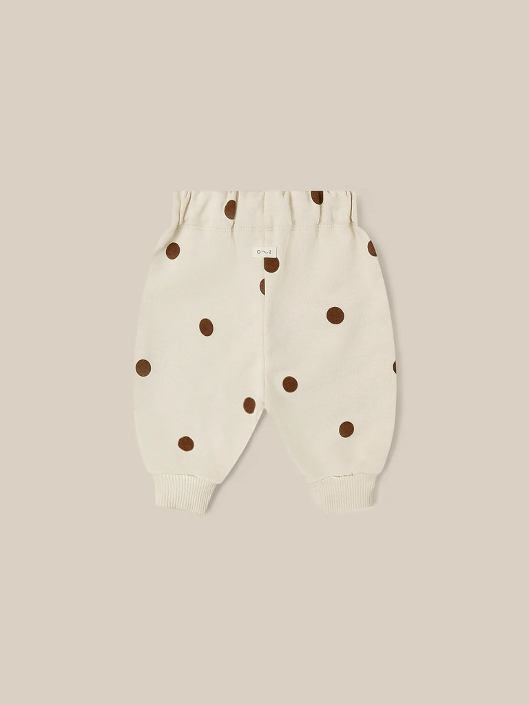 Undyed Cotton Sweatpants (Dots) by Organic Zoo