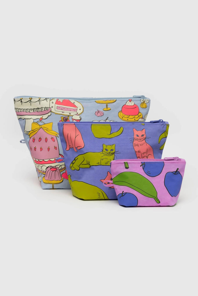 Go Pouch Set (Still Life) by Baggu