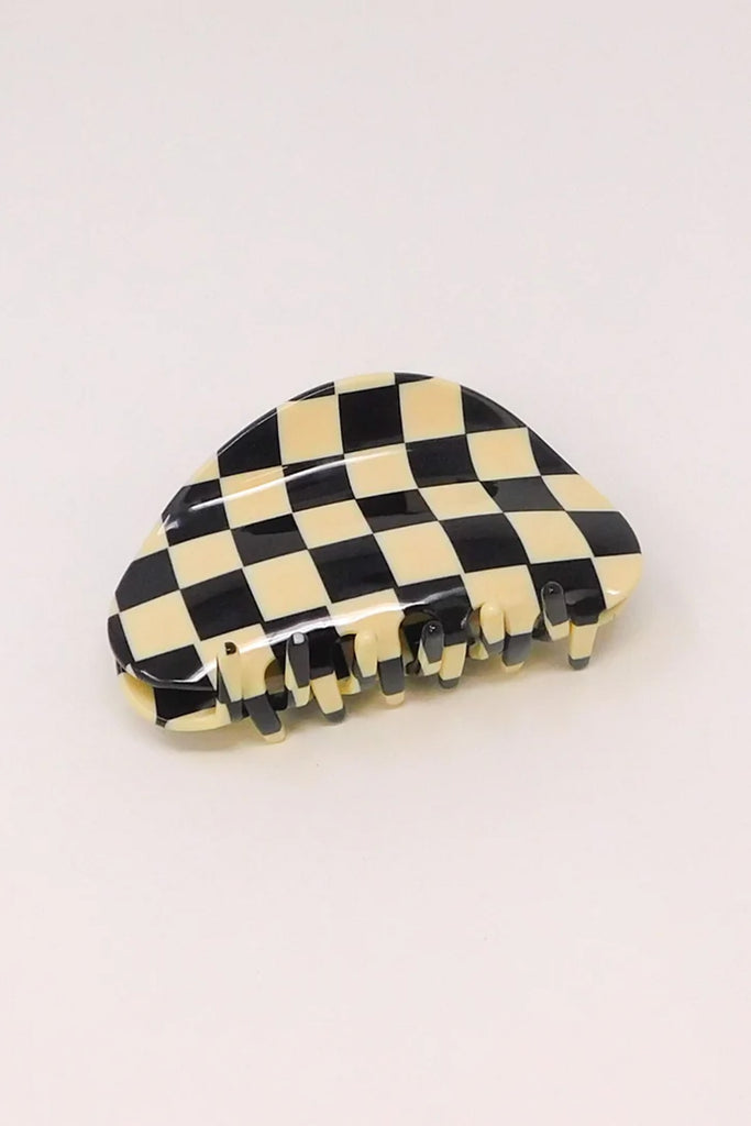 Checker Claw Clip (Black+White) by The Yo Store